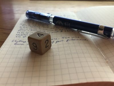 My setup for The Game by Phoenix Tears Productions.