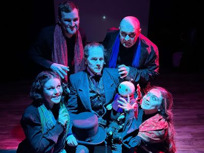 The cast of Dickens by Candlelight by the Ensemble Theatre Company.