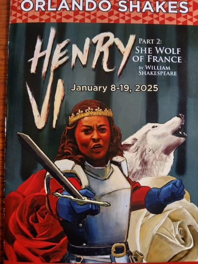 Henry VI program from the Orlando Shakes performance, as reviewed by Peter M. Gordon.