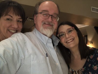 Toni Deckers, Erik Deckers, and Erika Amato of The Bikinis at the Winter Park Playhouse.